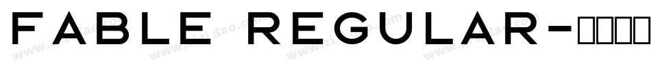 Fable Regular字体转换